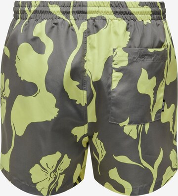 Only & Sons Zwemshorts 'Ted Life' in Grijs