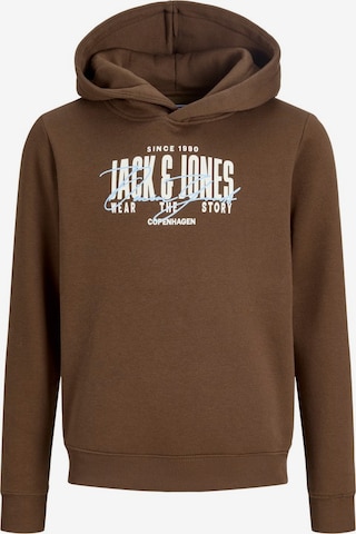 Sweat 'JJAERO' Jack & Jones Junior en marron : devant