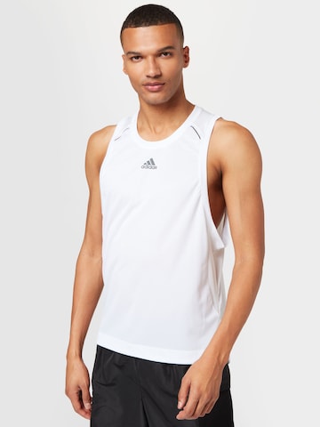 ADIDAS SPORTSWEAR Performance Shirt 'Hiit Spin ' in White: front