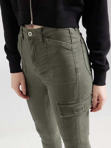 River Island Tapered Cargojeans in Groen
