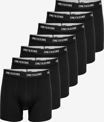 Only & Sons Boxer shorts 'ONSFITZ' in Black: front