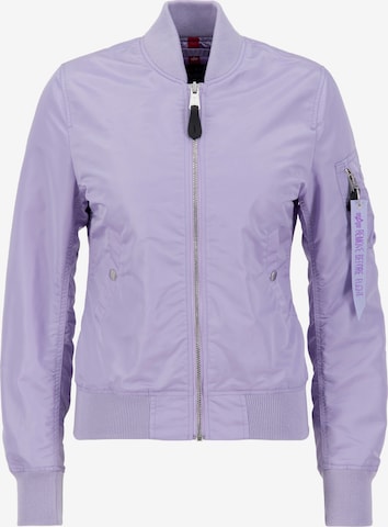 Veste mi-saison ALPHA INDUSTRIES en violet : devant