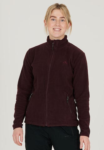 Whistler Athletic Fleece Jacket 'Cocoon' in Red: front