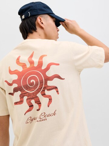 JACK & JONES Tričko 'JORCanggu' – béžová