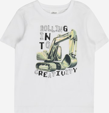 T-Shirt s.Oliver en blanc : devant