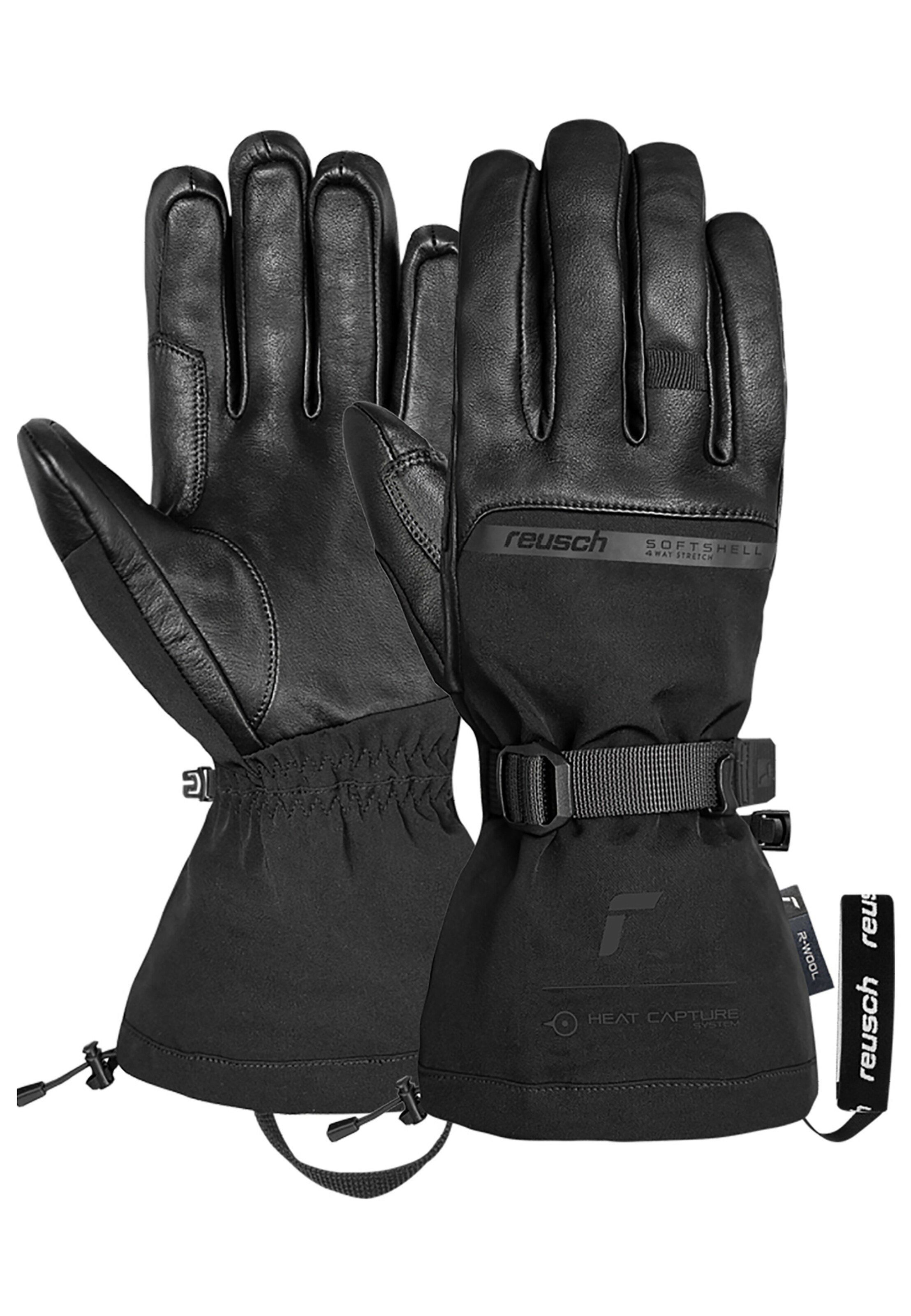 REUSCH Sporthandschoenen 'Duality R-WOOL' in Zwart: voorkant