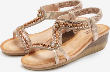 LASCANA Sandals in Beige