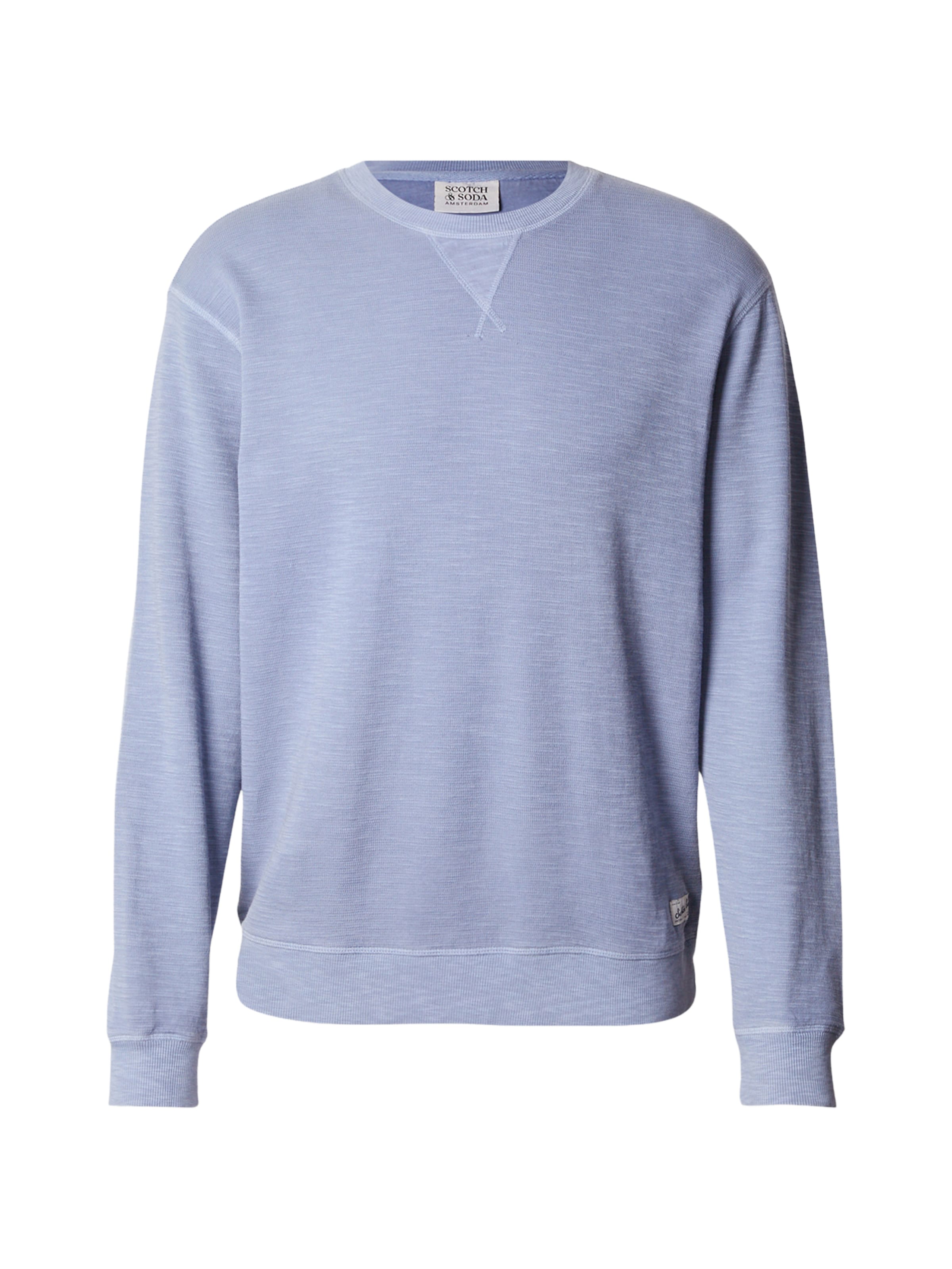 SCOTCH & SODA Collegepaita 'GARMENTDYED' värissä sininen: etupuoli