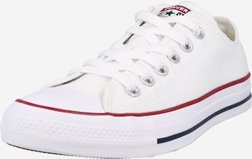 CONVERSE - Sapatilhas baixas 'CHUCK TAYLOR ALL STAR CASSIC OX WIDE FIT' em branco: frente