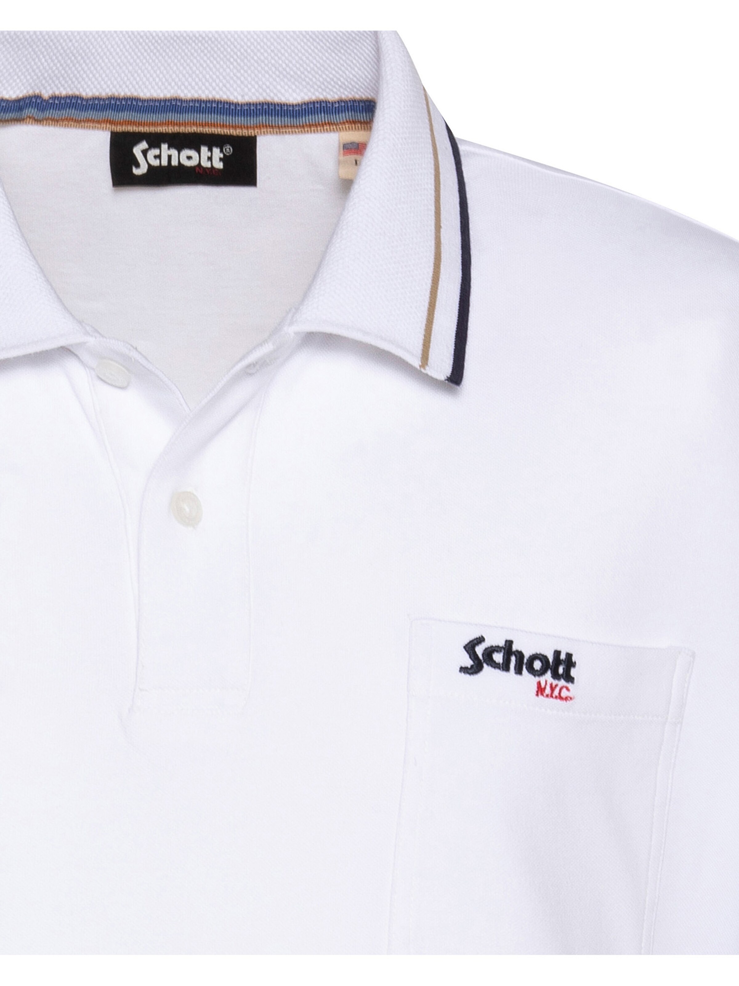 Schott NYC Shirt‌‌‌ in Weiß