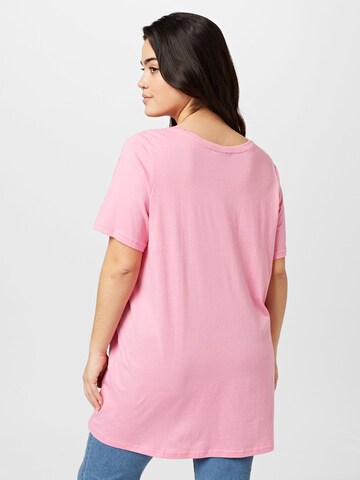 Zizzi T-shirt i rosa