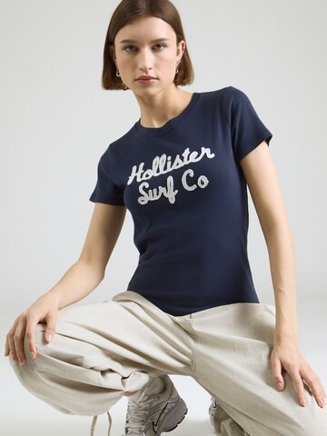T-shirt HOLLISTER en bleu : devant