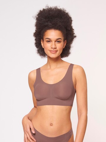 SLOGGI Bustier Bustier ' ZERO Feel Top ' in Braun: Vorderseite