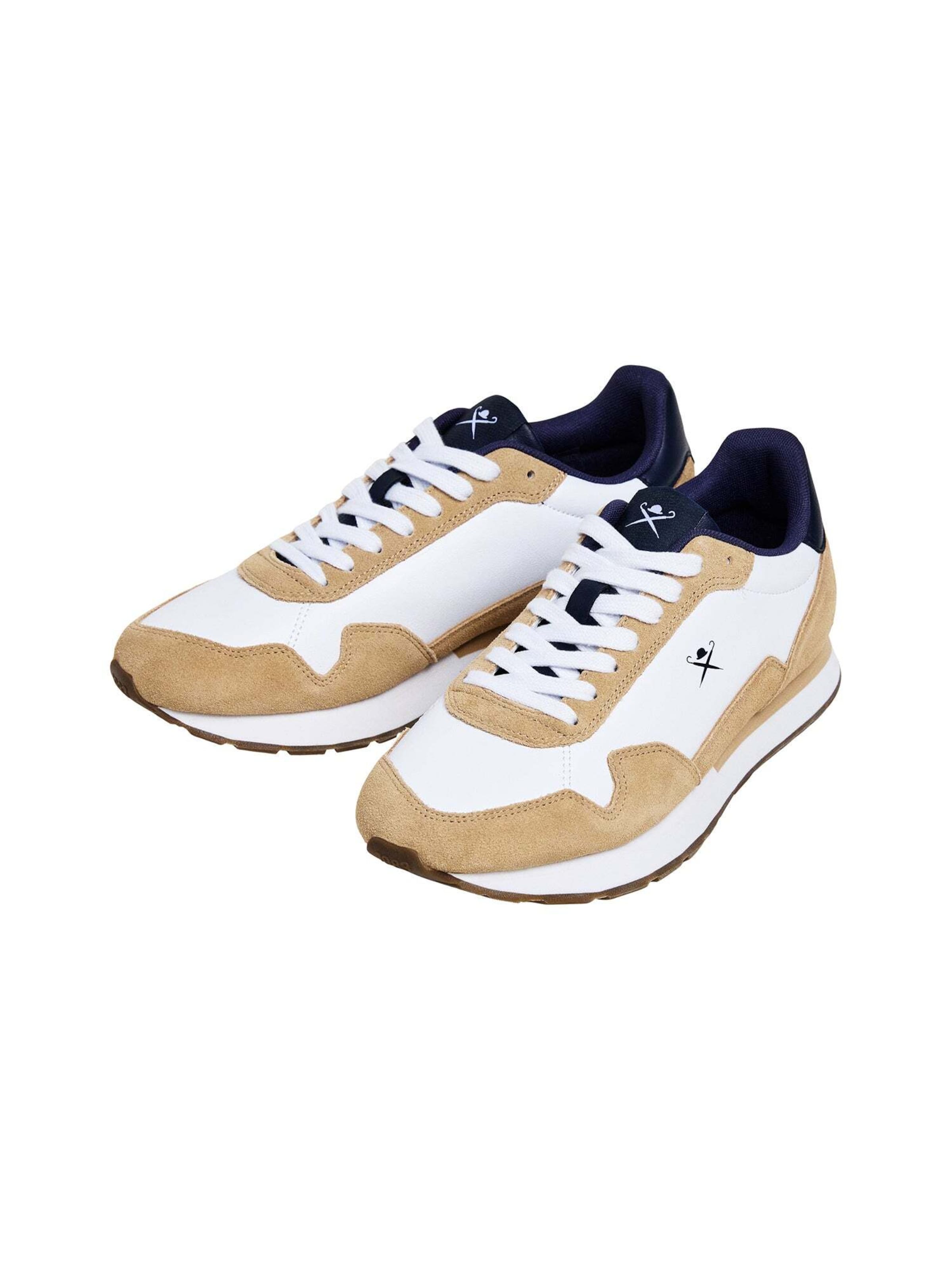 Hackett London Sneakers laag 'Vector' in Beige