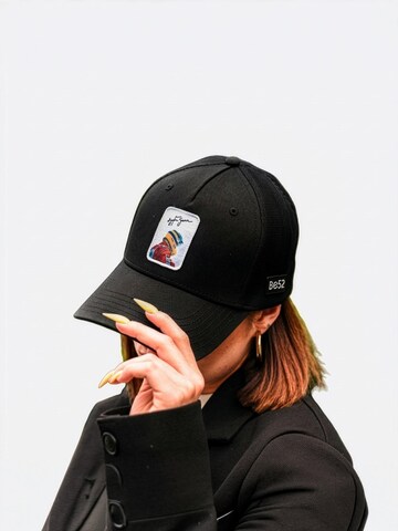Be52 Cap 'Scuderia' in Black: front