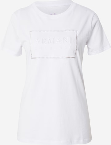 ARMANI EXCHANGE Tričko - biela: predná strana