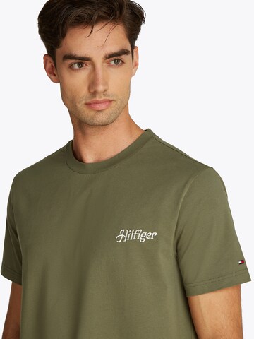 T-Shirt 'SUMMER PHOTO' TOMMY HILFIGER en vert