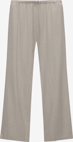 Pull&Bear Regular Pants in Grey: front