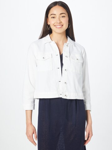 TOM TAILOR Between-season jacket in White: front