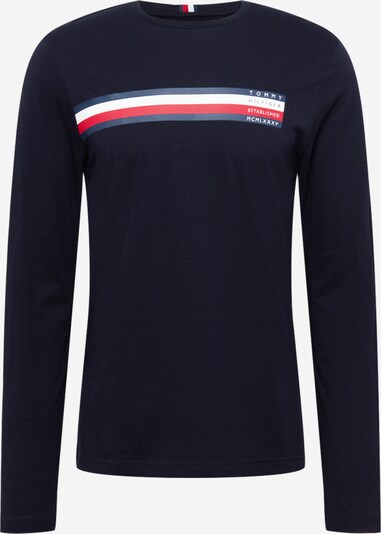 TOMMY HILFIGER Tričko - námornícka modrá / tmavomodrá / grenadínová / biela, Produkt