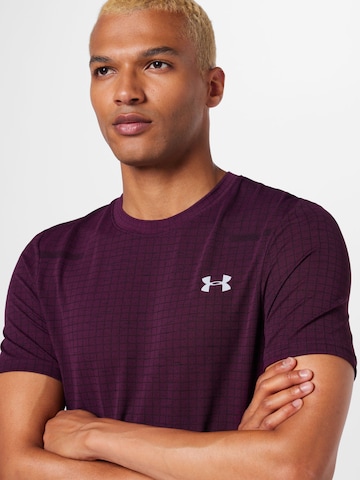 UNDER ARMOUR Funkční tričko 'Grid' – fialová