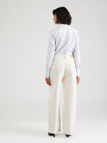 Samsøe Samsøe Wide leg Jeans 'Sashelly' in Beige