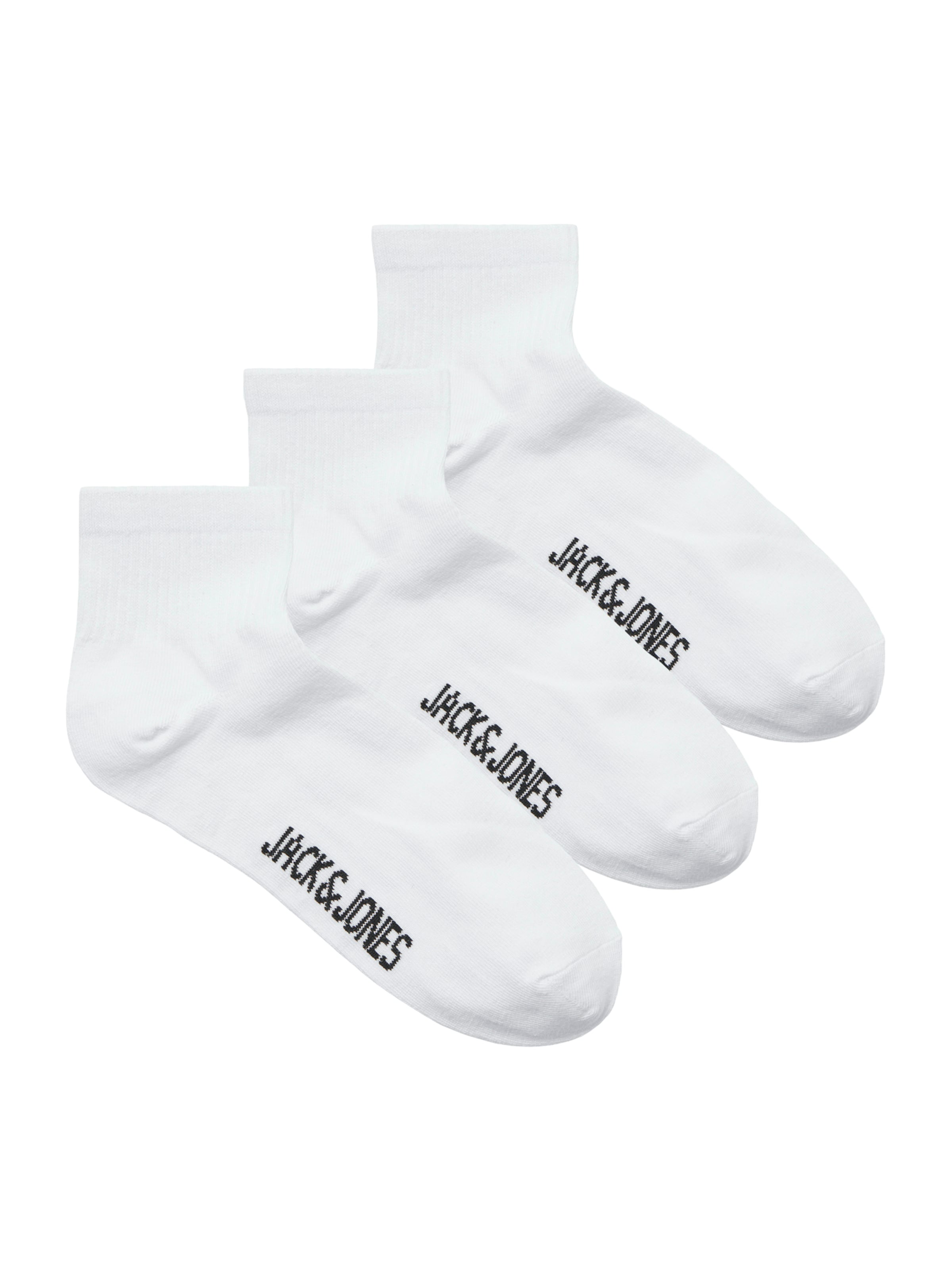 JACK & JONES Calcetines 'JACLEON' en negro / blanco, Vista del producto