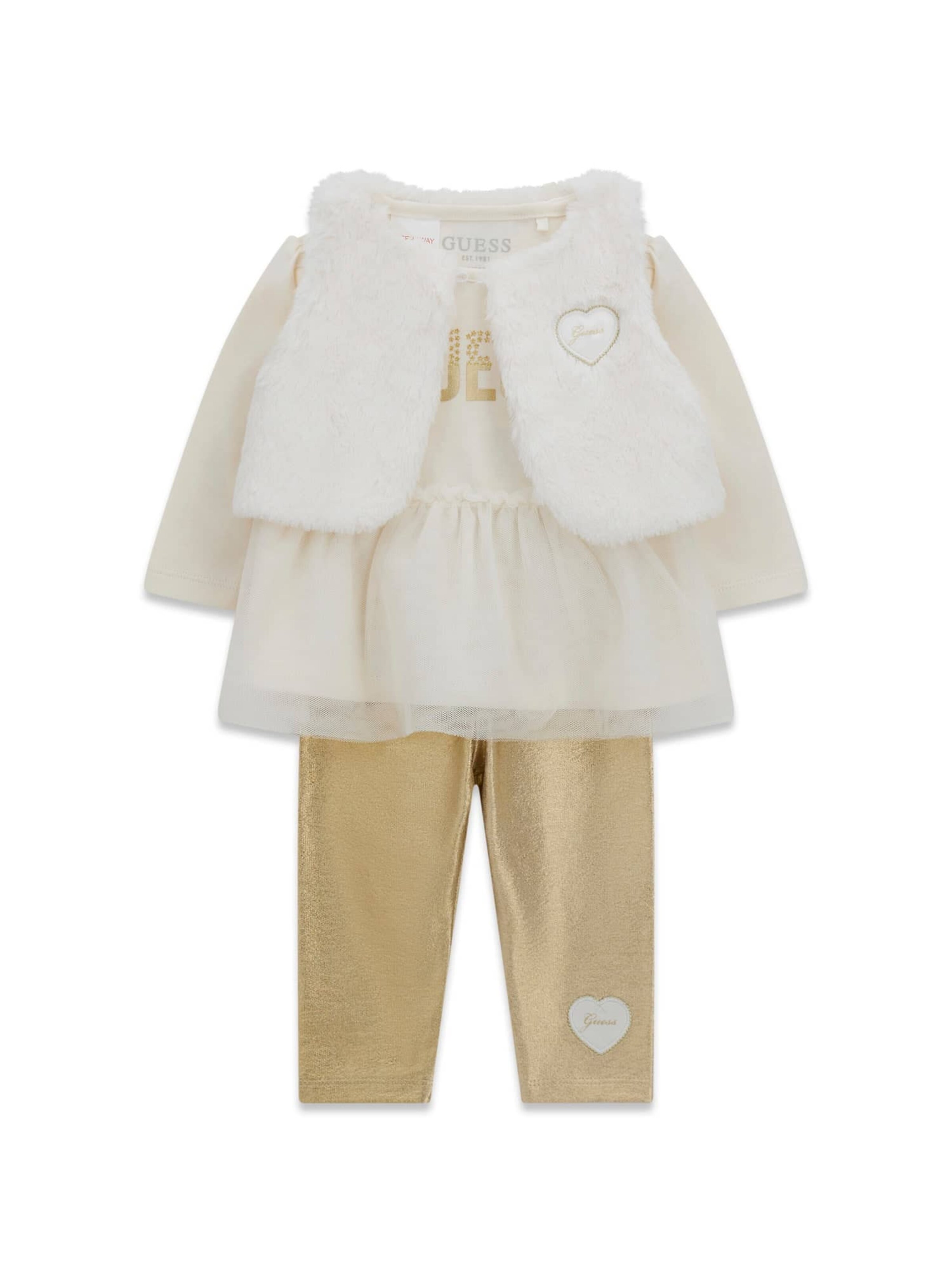 GUESS Set in White: front