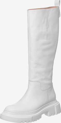 CESARE GASPARI Boots in White: front