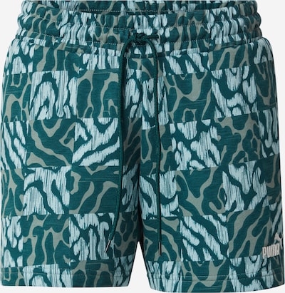 Sportinės kelnės 'Ess' iš PUMA, spalva – šviesiai mėlyna / žalia / balta, Prekių apžvalga