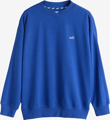 Felpa di self. in blu: frontale