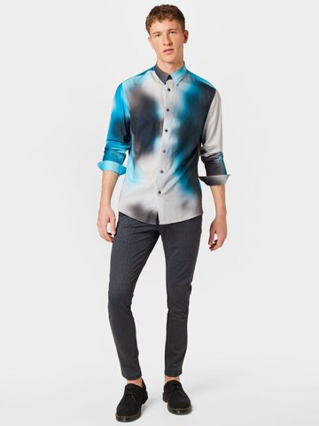 DRYKORN - Ajuste estrecho Camisa 'RUBEN' en Mezcla de colores