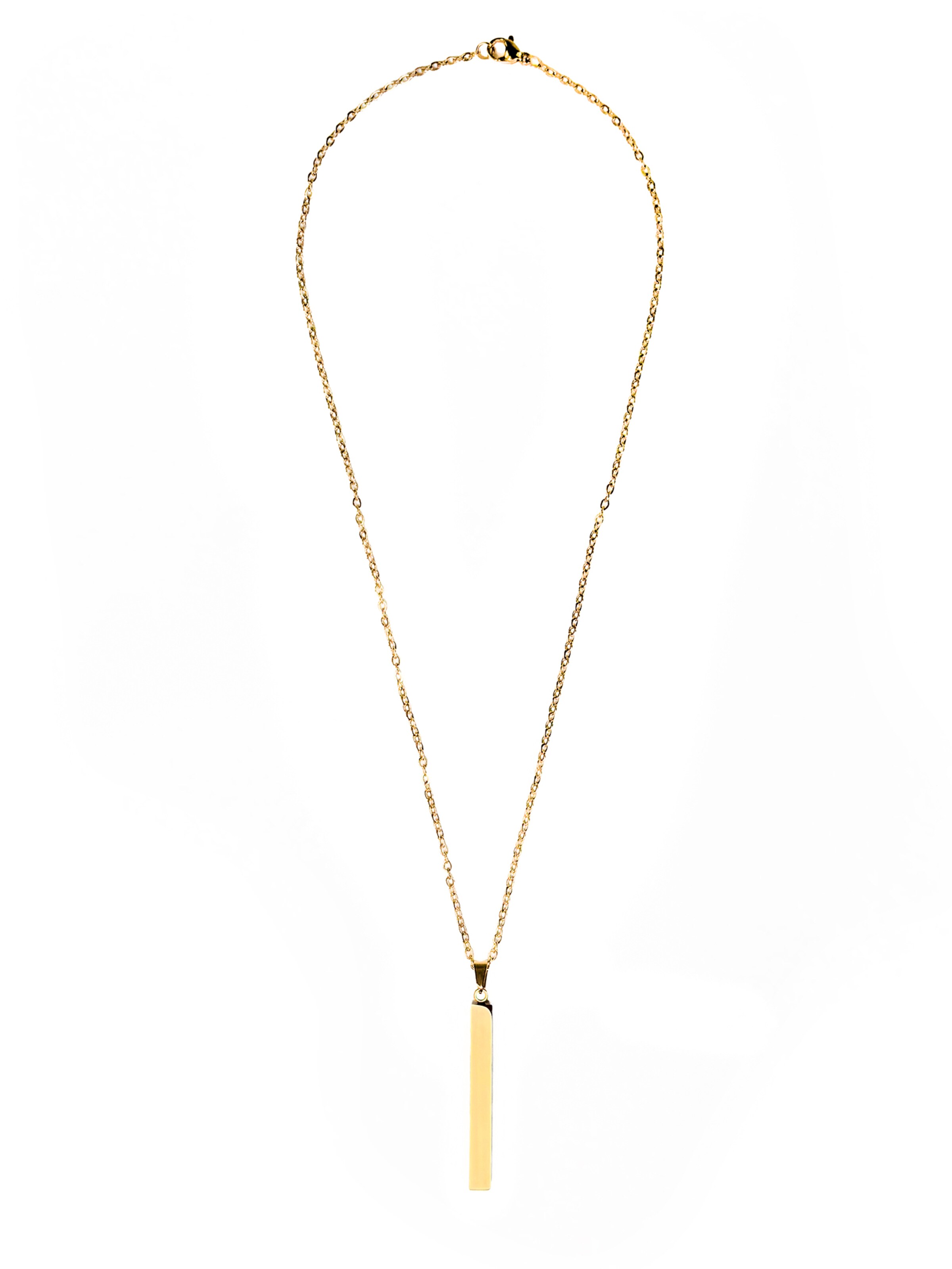 lePelou Ketting 'SILVRA' in Goud: voorkant