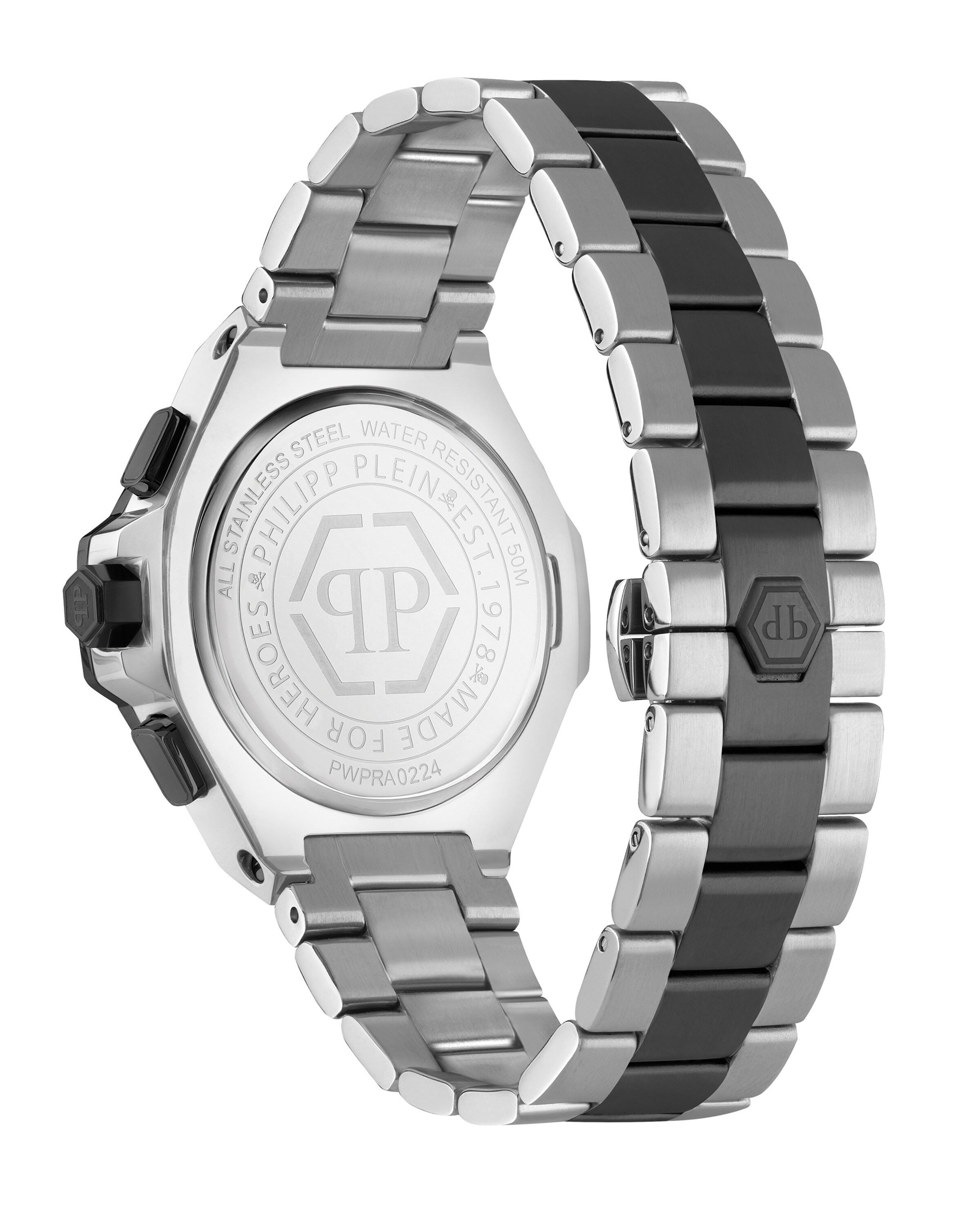 Philipp Plein Analogt ur i sølv
