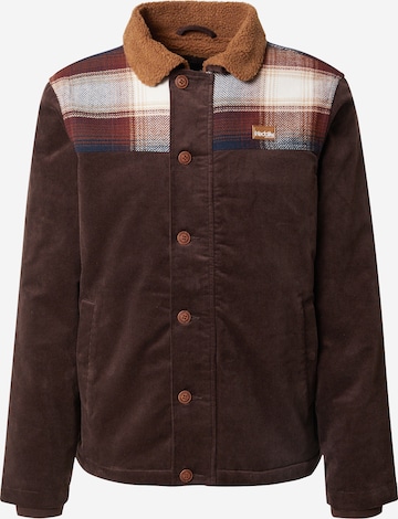 Iriedaily Between-Season Jacket 'Trapas' in Brown: front