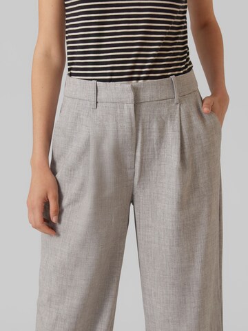 VERO MODA Wide leg Bandplooibroek in Grijs