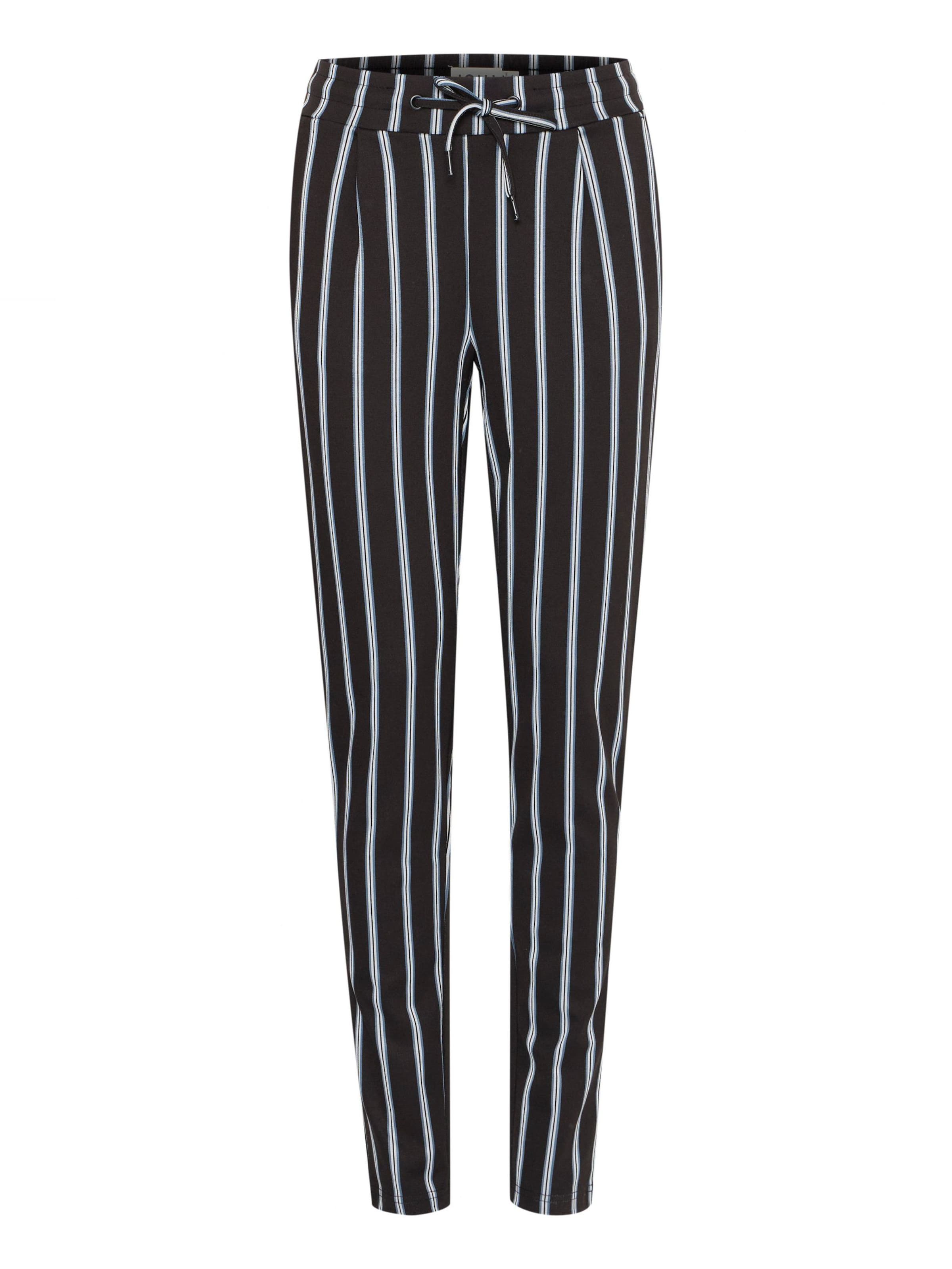 ICHI Tapered Chino trousers 'IHRuti' in Black: front