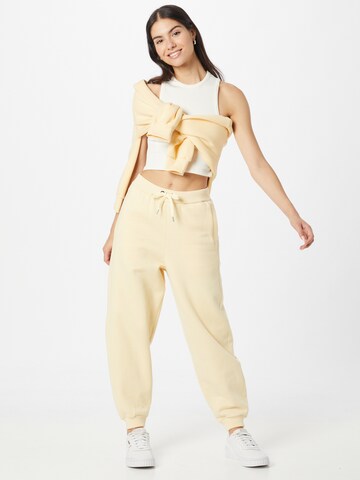 BOSS Black Tapered Pants 'Ecanny' in Yellow