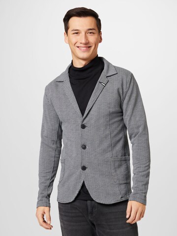 Coupe regular Veste de costume 'CHARLES' Key Largo en gris : devant