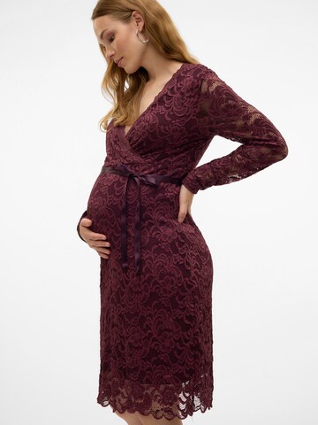 MAMALICIOUS Cocktail dress 'MLMIvana Tess' in Red