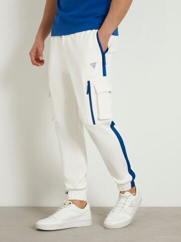 GUESS Tapered Cargo Pants 'Tech Scuba' in White