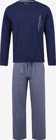 Phil & Co. Berlin Long Pajamas ' Special ' in Blue: front