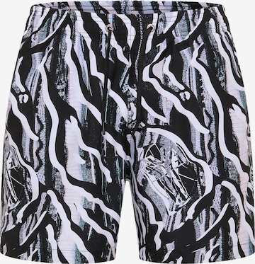 Carlo Colucci Board Shorts 'De Concini' in Black: front