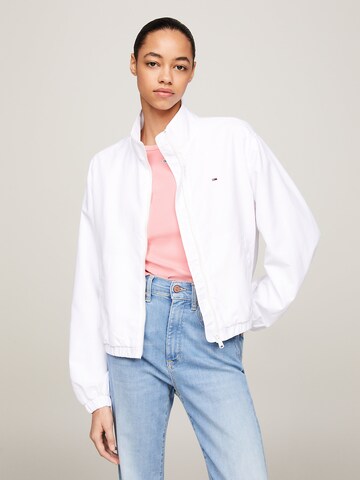 Tommy Jeans Jacke 'Essential' in Weiß: predná strana