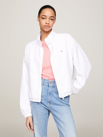 Veste mi-saison 'Essential' Tommy Jeans en blanc : devant