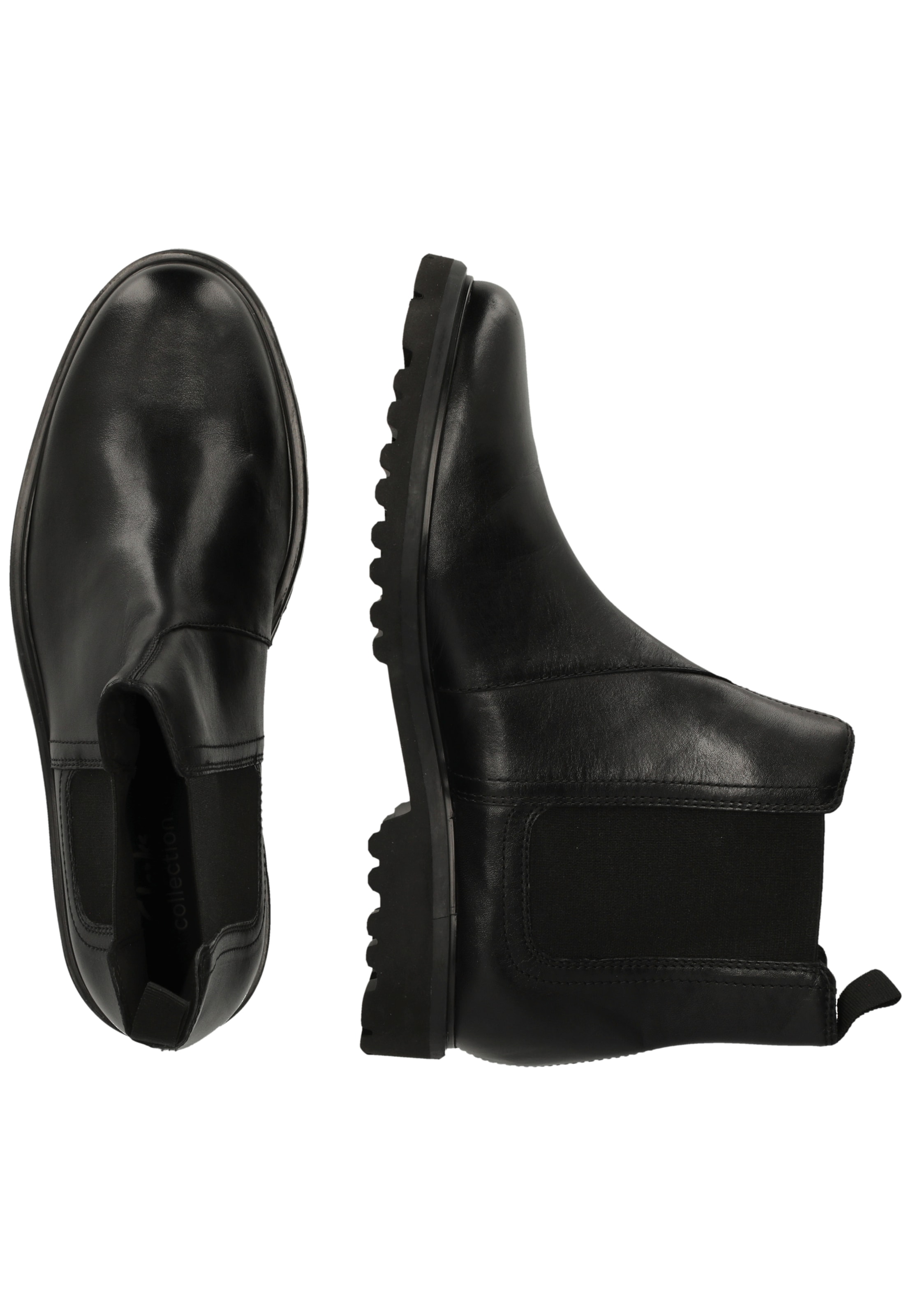 CLARKS Enkellaarsjes 'Berwick Easy' in Zwart