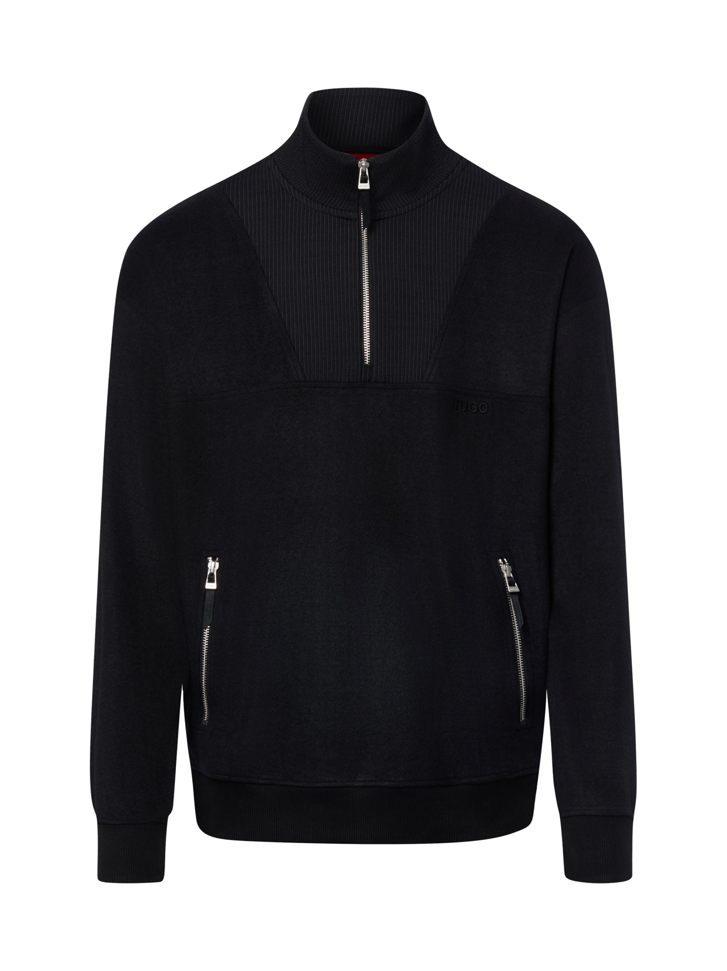 HUGO Sweater in Black: front