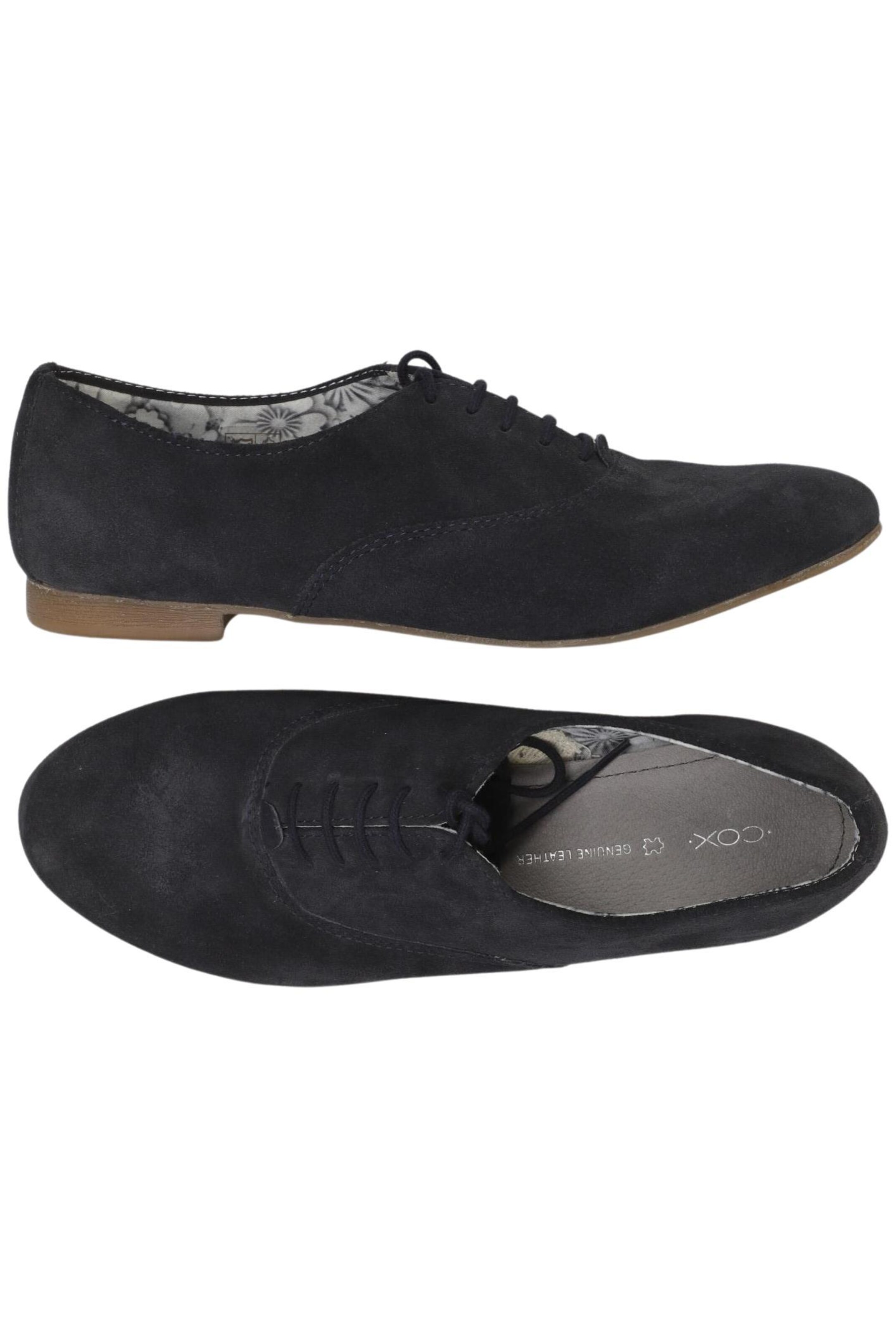 COX Flats & Loafers in 38 in Blue: front