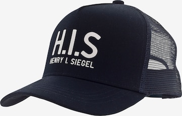 H.I.S Cap in Schwarz: predná strana