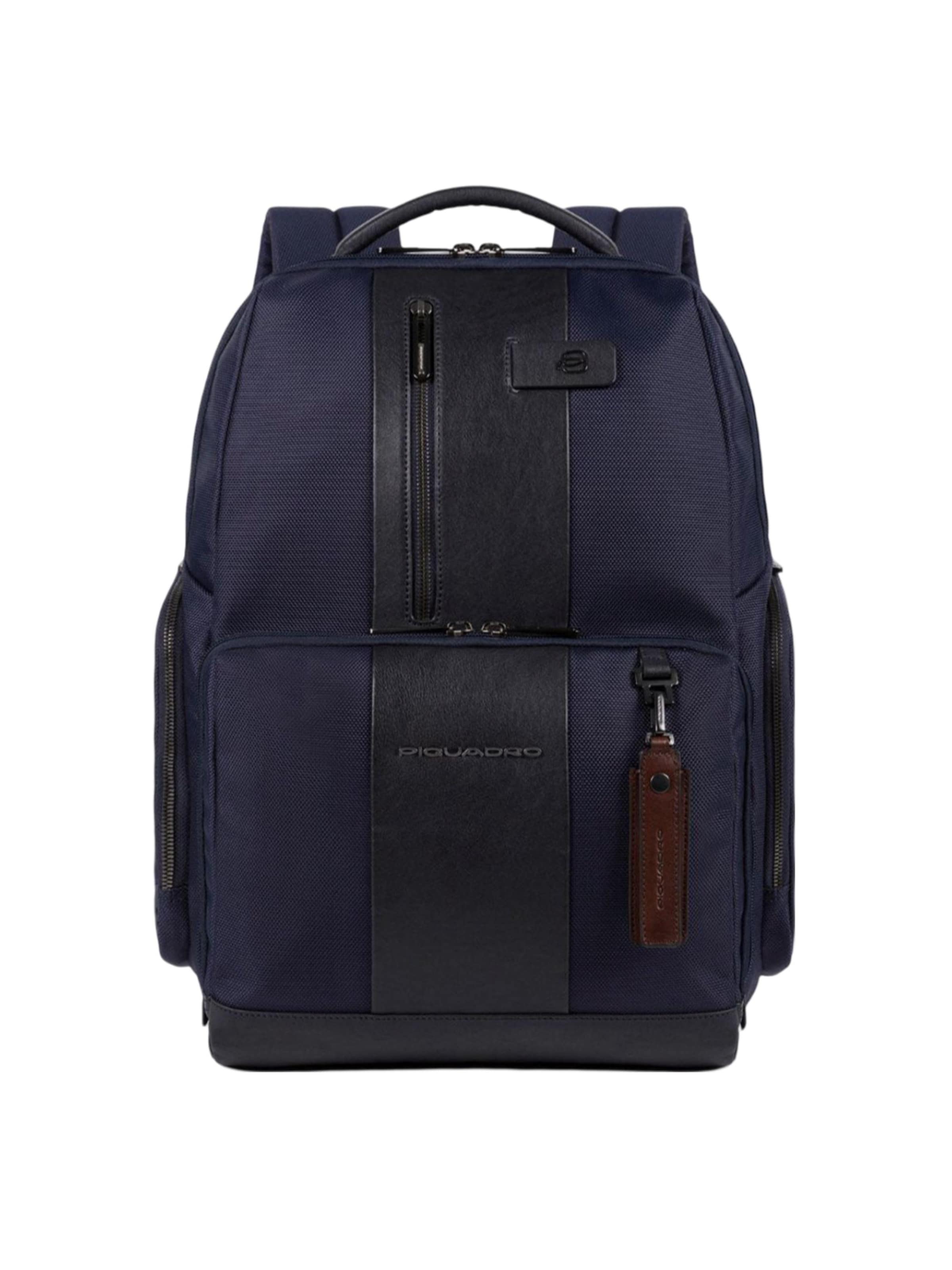 Sac à dos Piquadro en bleu : devant